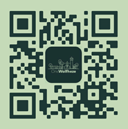 QR code met link naar de appstore om app ons Wolfheze te downloaden