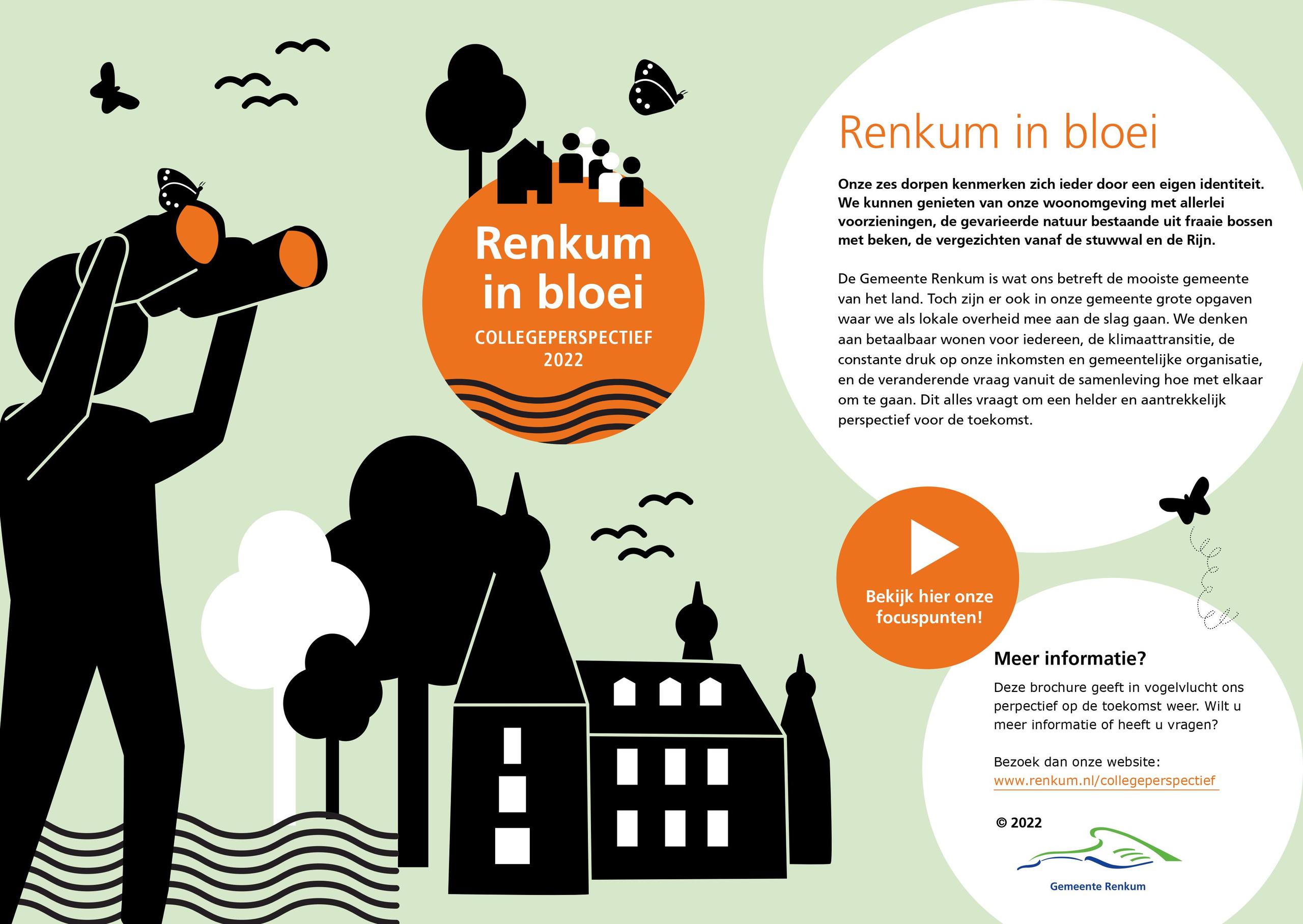 Voorkant folder Collegeperspectief 2022-2026